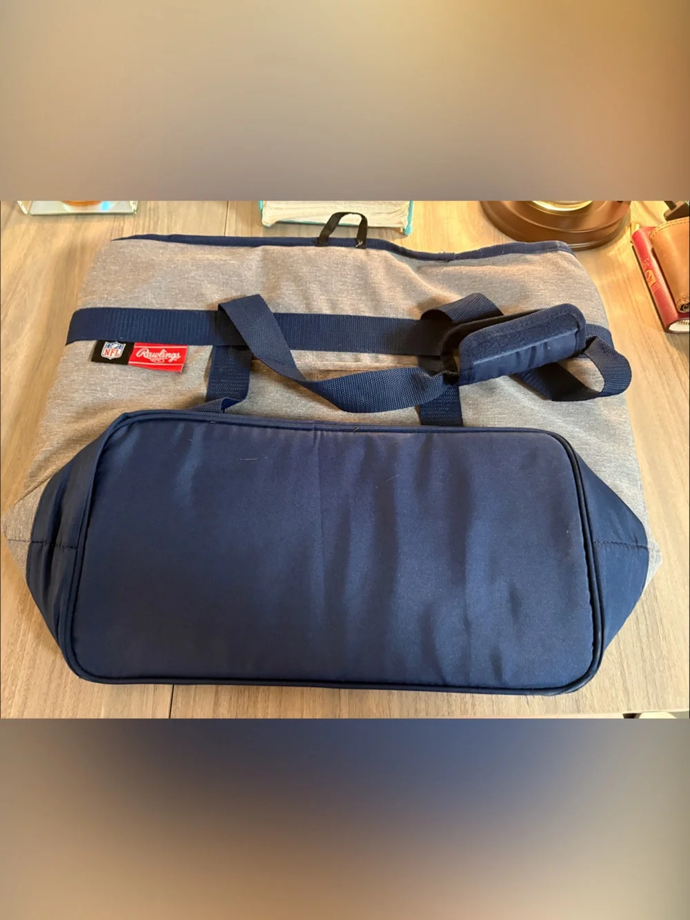 Coleman Navy, Gray & Red Team-Graphic Cooler Bad
